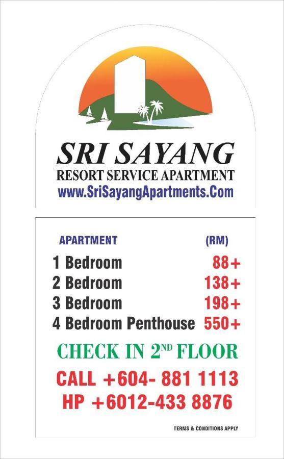 Sri Sayang Resort Service Apartment Batu Ferringhi Exterior foto